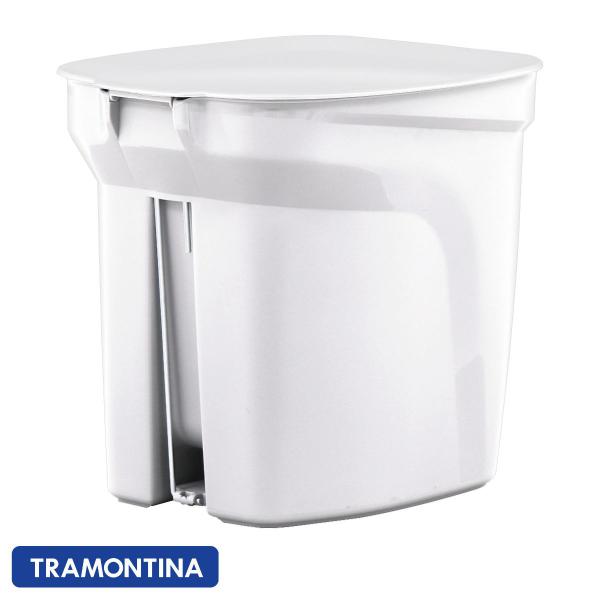 Imagem de Lixeira Tramontina Cozinha Escritório c/ Porta Sacos 7 Lt