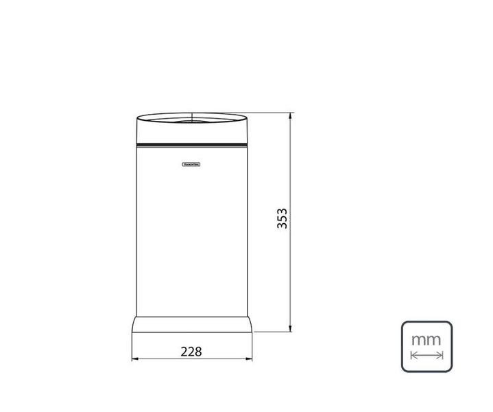 Imagem de Lixeira tramontina smart automática com sensor em aço inox com acabamento scotch brite 6 l