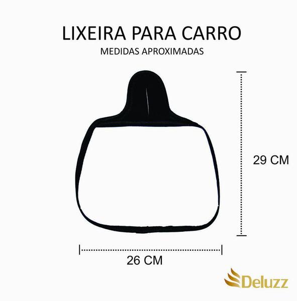 Imagem de Lixo Car Lixeira Carro Neoprene Personalizado Direito Azul