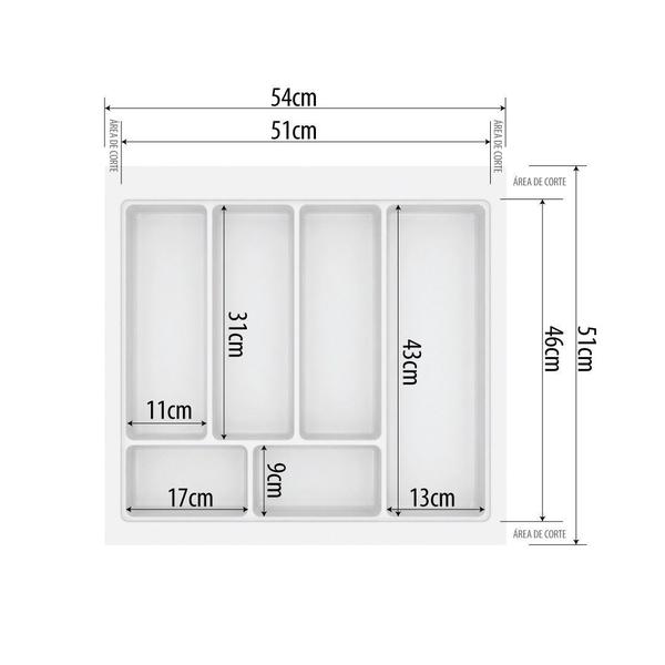 Imagem de LJ-0857 - Divisor 540x510mm - 6 separadores