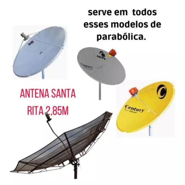 Imagem de Lnbf Ku Multiponto Com Adaptador Para Usar A Antena Banda C