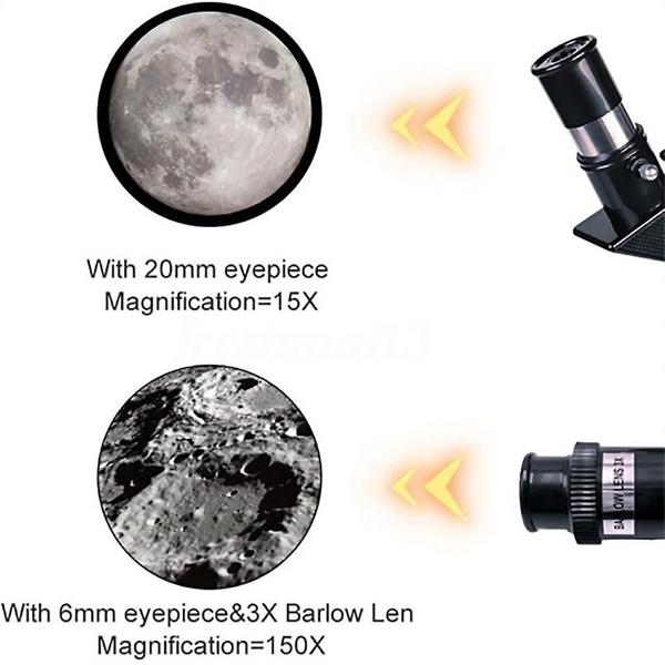 Imagem de localizador astronômico do tripé do refrator do telescópio da abertura de 150x 70mm para o iniciante