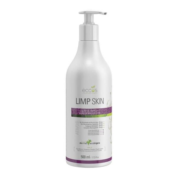 Imagem de Loção de Limpeza e Ação Demaquilante Limp Skin 500ml - Eccos