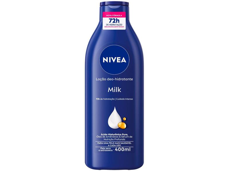 Loção Hidratante Corporal Nivea Milk Pele Seca a Extrasseca 400ml Loção Hidratante Corporal Nivea Milk Pele Seca a Extrasseca 400ml