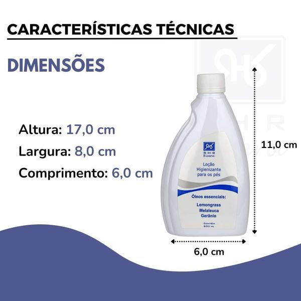 Imagem de Loção Higienizante Para Pés E Mãos 500ml - Com Válvula