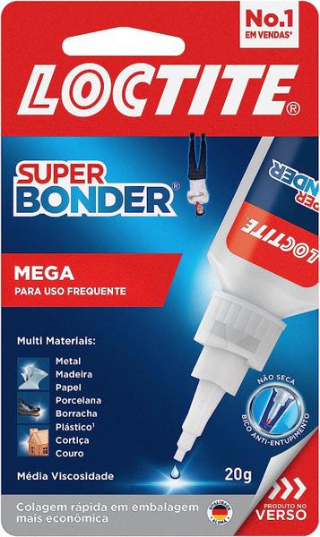 Imagem de Loctite Super Bonder Mega Display 20g + 2g