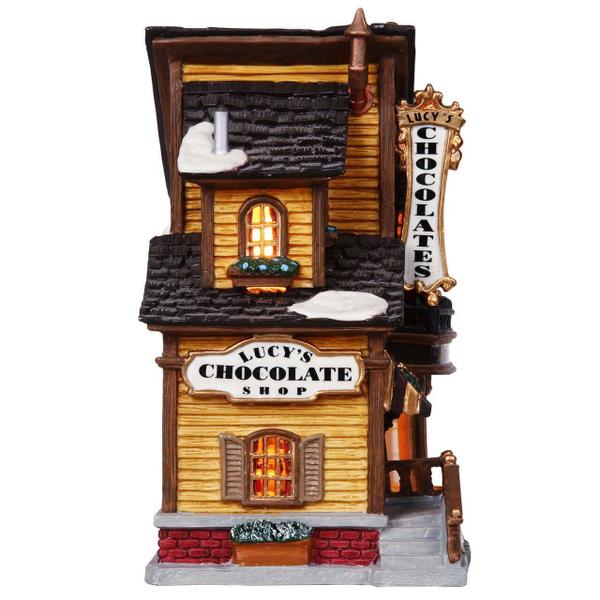 Imagem de Loja de chocolates Lemax Lucy's Lighted Building Caddington