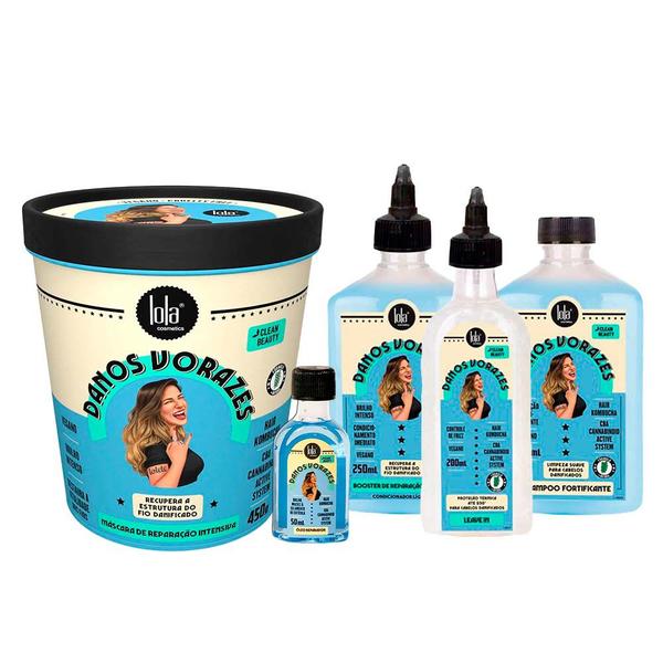 Lola Cosmetics Danos Vorazes Kit Shampoo + Máscara + Finalizador + Óleo + Booster - Lola ... Lola Cosmetics Danos Vorazes Kit Shampoo + Máscara + Finalizador + Óleo + Booster - Lola ...