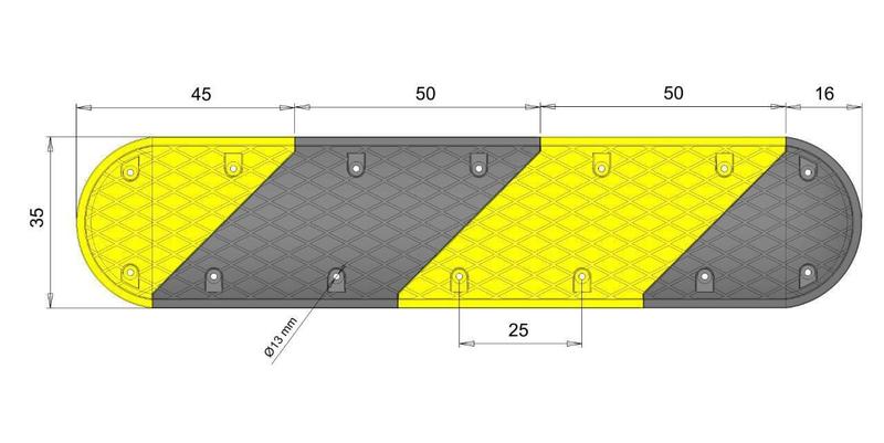Lombada Modular Borracha Polietileno Para Condomínio 1 Metro - R4 Equipamentos Imagem de Lombada Modular Borracha Polietileno Para Condomínio 1 Metro