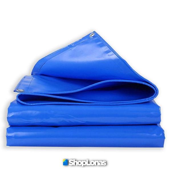 Lona 10,5X6 Polietileno Azul Shoplonas510 Imagem de Lona 10,5X6 Polietileno Azul Shoplonas510