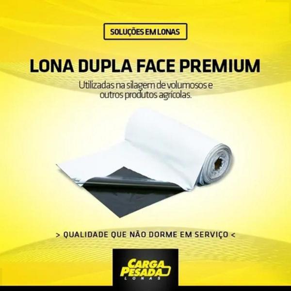 Imagem de Lona 200 micras Branca Preta Silagem e Tanque 12x15 / 15x12