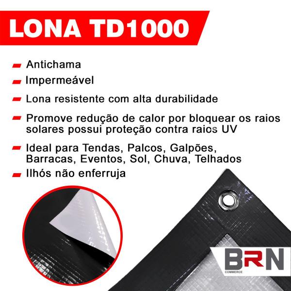 Imagem de Lona Antichamas TD1000 Para Coberturas de Shows e Eventos Lona Sollar Blackout 2x2 Metros