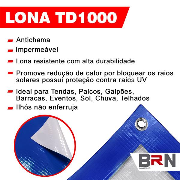 Imagem de Lona Antichamas TD1000 Para Coberturas de Shows e Eventos Lona Sollar Blackout 3x2 Metros