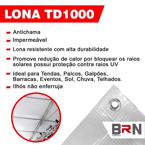 Imagem de Lona Antichamas TD1000 Para Coberturas de Shows e Eventos Lona Sollar Blackout 4x4 Metros