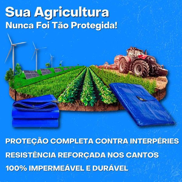 Imagem de Lona Carreteiro 8x4m Multi Uso 75g/m Impermeável Uv Starfer