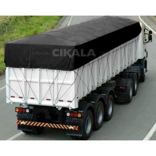 Imagem de Lona Ck600 Preta 2.5x1.5 Metros em Pvc Com Ilhós em Latão Para Caminhão e Transporte de Carga em Geral