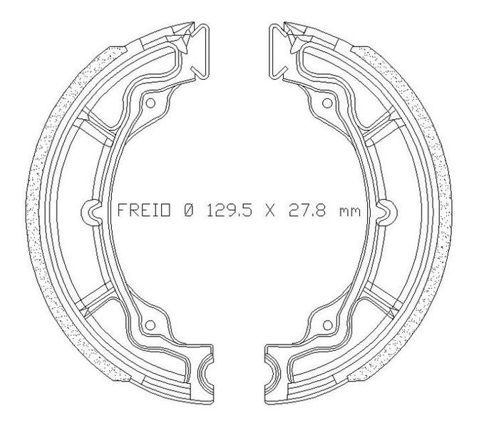 Imagem de Lona De Freio Suzuki Yes 125 / Intruder 125 Fras-le