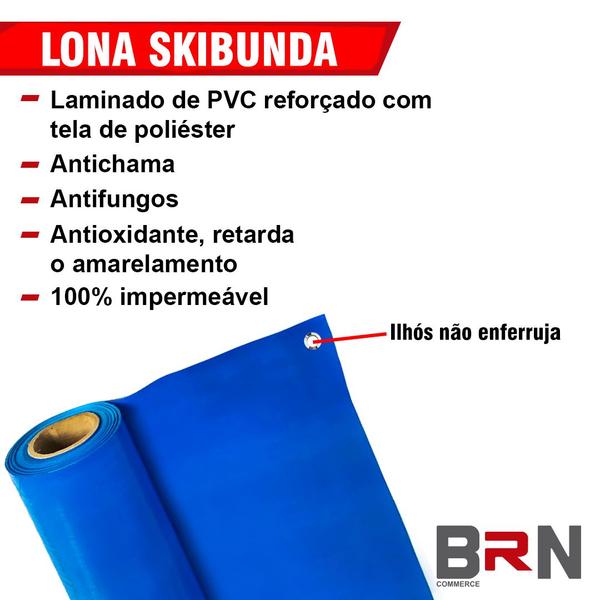 Imagem de Lona Escorregador Sky Bum Lona Azul Para Escorregar 10x2 Metros