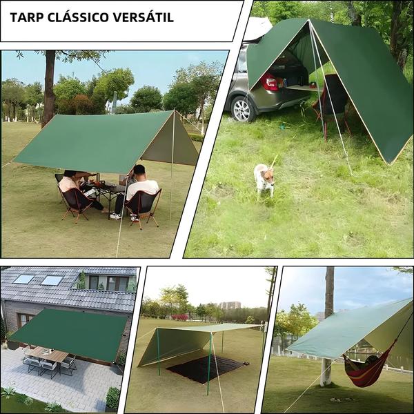 Imagem de Lona para Camping à Prova D'Água e Ultraleve - Tenda, Guarda-Sol e Toldo para Jardim e Praia