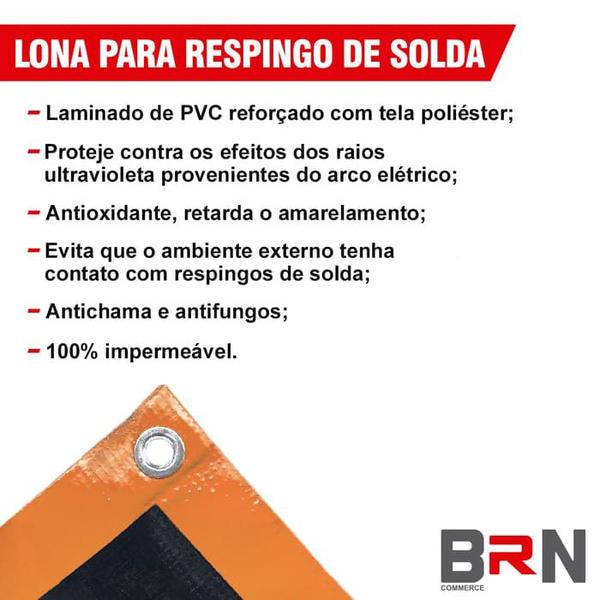 Imagem de Lona Para Respingos de Solda 3X3 500 Micras