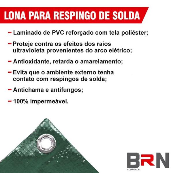 Imagem de Lona Para Respingos de Solda 3X3 500 Micras