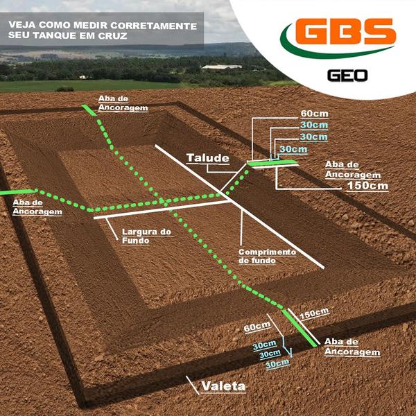 Imagem de Lona Para Tanque Peixe Lago Geomembrana Pead 0,5mm 15x14