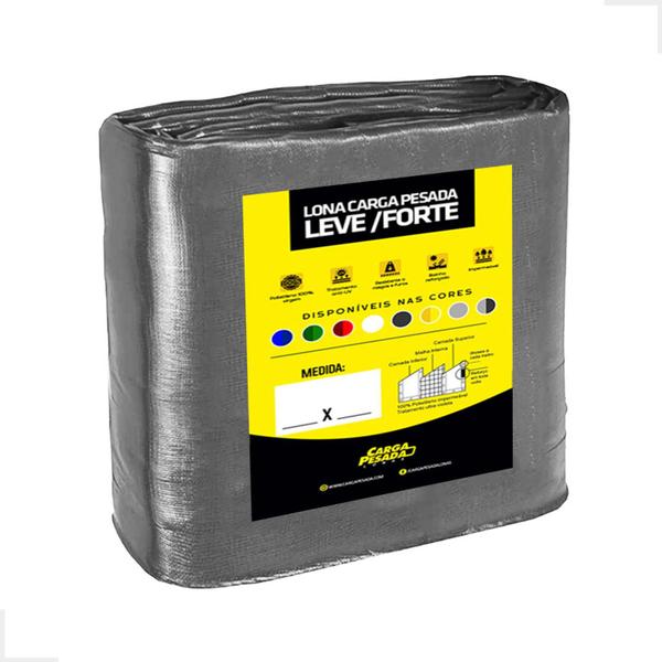Lona Plástica Impermeável 300 Micras 5x10 Várias Cores - CARGA PESADA LONAS Imagem de Lona Plástica Impermeável 300 Micras 5x10 Várias Cores