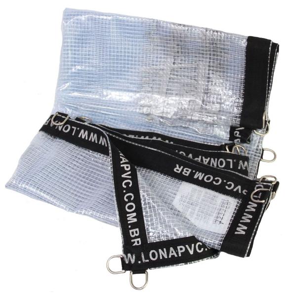Lona transparente premium 8x4 mts pvc vinil emborrachada - Lonas America Loneiro Imagem de Lona transparente premium 8x4 mts pvc vinil emborrachada