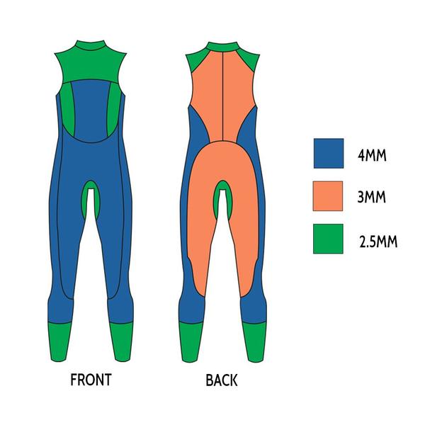 Imagem de Long John Feminino Tri Motion Cavado de Natação e Triathlon Sprint 4.3mm