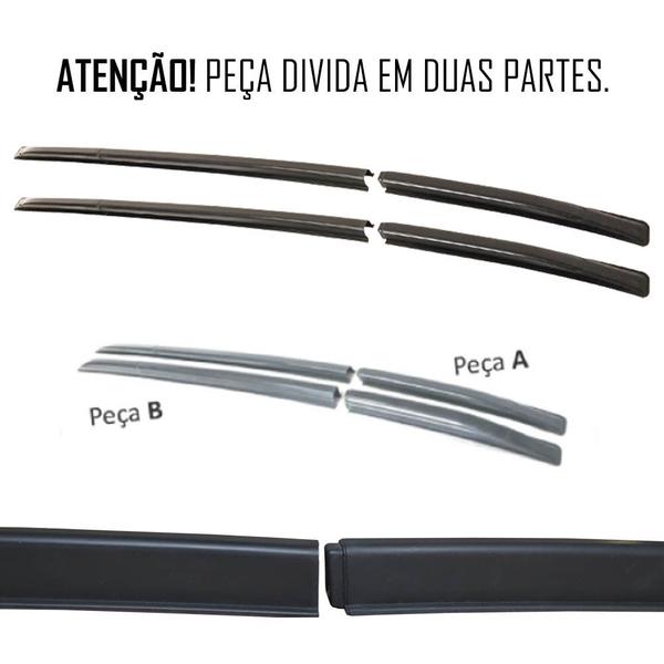 Imagem de Longarina de Teto Decorativo Universal Slim TG Poli 1,35 metros - Preto