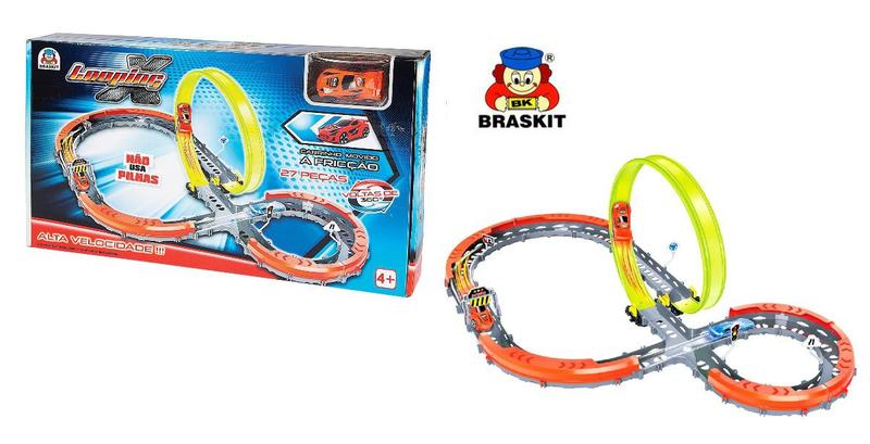 Imagem de Looping X Pista Com Carrinho Fricção - Braskit