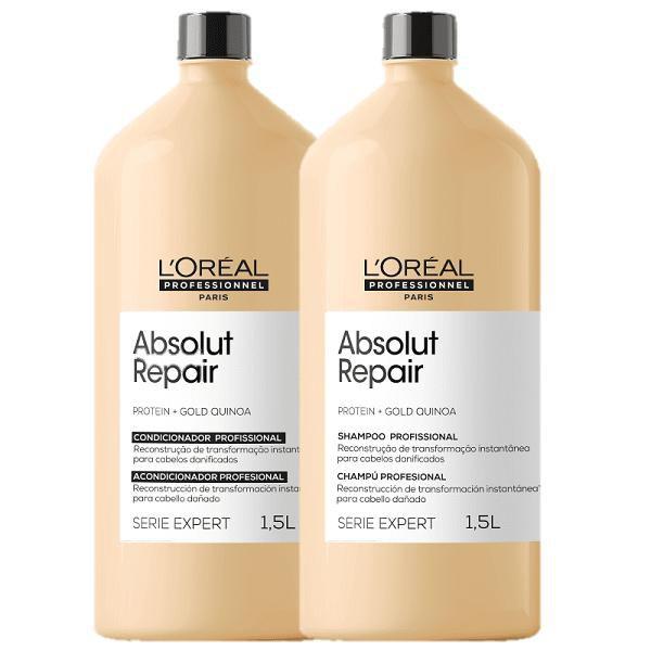 Kit L’Oréal Absolut Repair: Shampoo e Condicionador 1,5L Kit L’Oréal Absolut Repair: Shampoo e Condicionador 1,5L