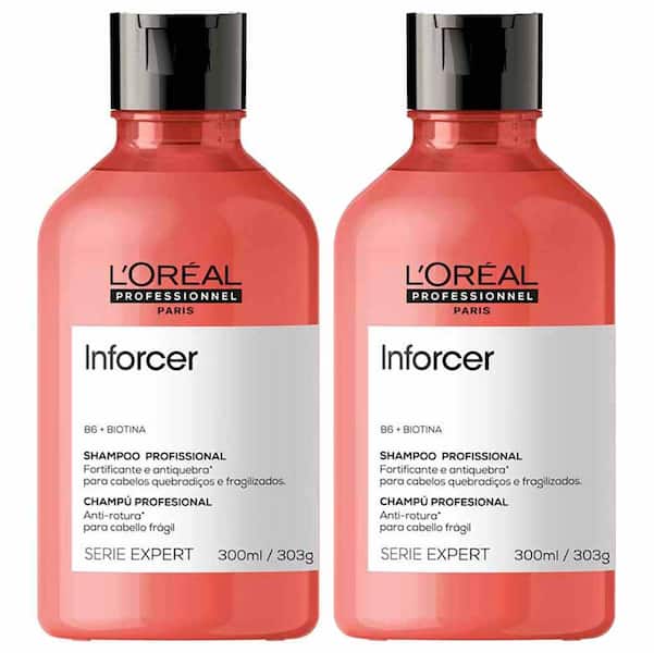 LOréal Professionnel Inforcer Shampoo Anti-quebra Kit com 2 Unidades - L'Oréal Professionnel
