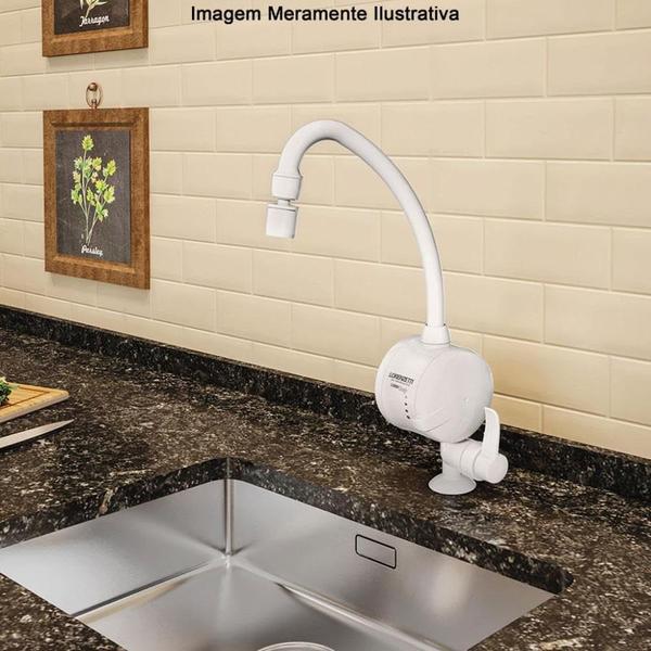 loren easy mesa branco torneira eletrônica 127v 4800w - lorenzetti Imagem de loren easy mesa branco torneira eletrônica 127v 4800w - lorenzetti