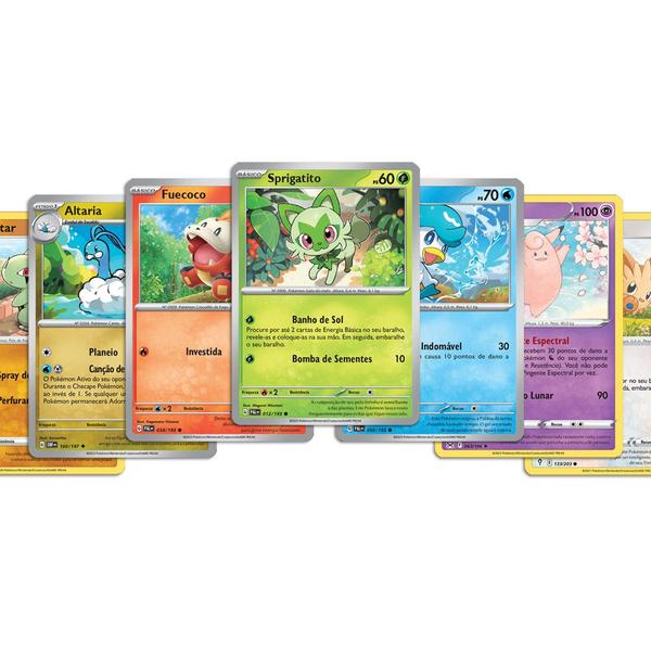 Imagem de Lote Pack Pokémon 100 Cartas Aleatórias sem Nenhuma Repetida