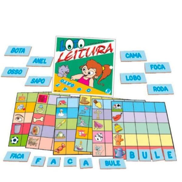 Imagem de Loto Leitura Português Brinquedo Infantil Educativo