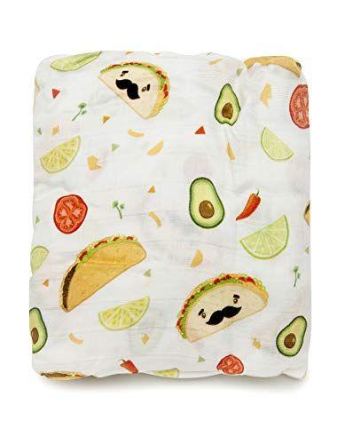 Imagem de Loulou Lollipop Soft Baby Swaddle Blanket Muslin Wrap Recebendo Cobertor para Recém-Nascido para Criança Menina e Menino, Grande 47" por 47" - Taco