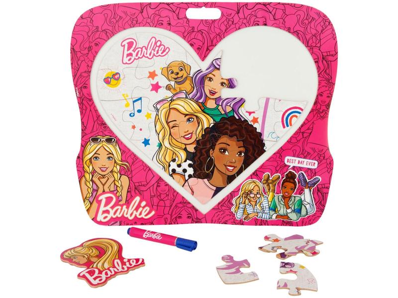 Imagem de Lousa Branca Infantil Barbie Divertida - Fun