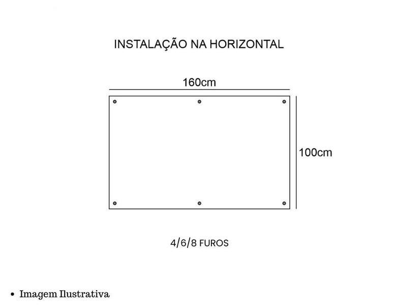 Imagem de Lousa De Vidro Quadro Incolor 1,00 X 0,80 Kit Instalação e Manual