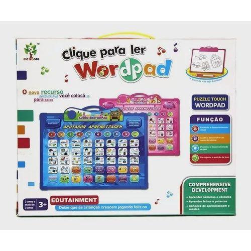 Imagem de Lousa Didática Educativa Infantil Clique Para Ler Wordpad A