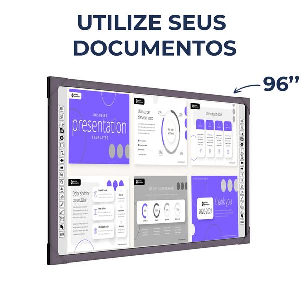 Imagem de Lousa digital unionboard color 96 polegadas