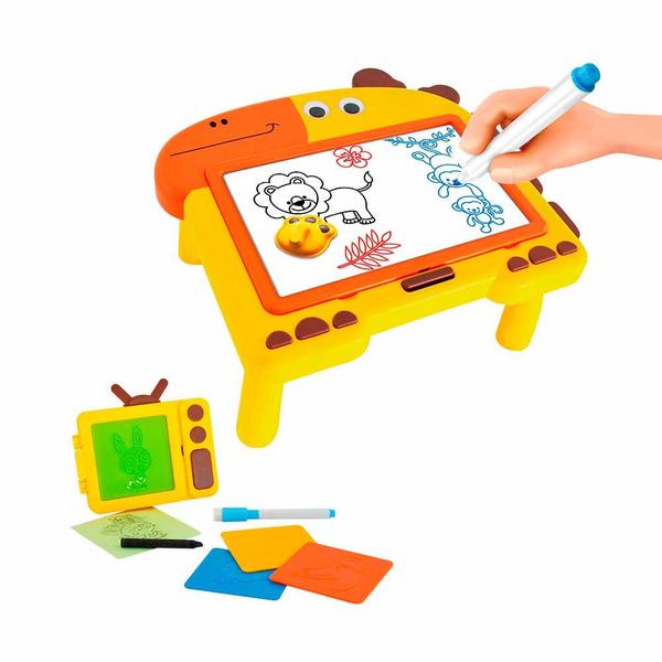 Imagem de Lousa e Quadro Infantil - Divertido - 2 em 1 - DM Toys