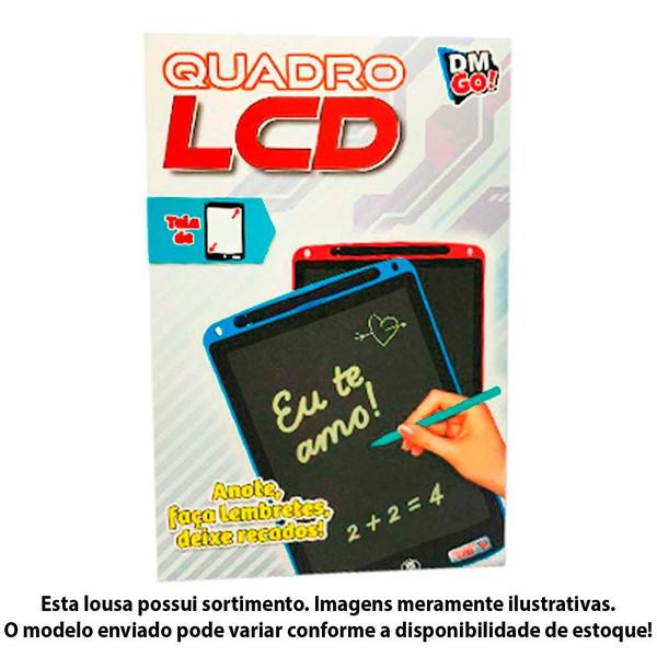 Imagem de Lousa Educativa - Quadro LCD - 30 cm - Sortido - DM Toys
