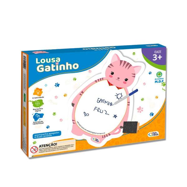 Lousa Gatinho Desenhar Escrever Infantil Criança - Pais & Filhos Imagem de Lousa Gatinho Desenhar Escrever Infantil Criança