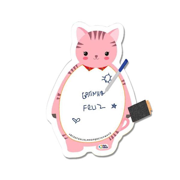 Lousa Gatinho Desenhar Escrever Infantil Criança - Pais & Filhos Imagem de Lousa Gatinho Desenhar Escrever Infantil Criança