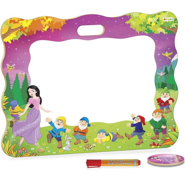 Imagem de Lousa Infantil Quadro Criança Branca Neve Educativo Escolar