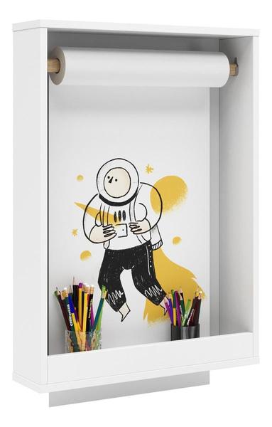 Imagem de  Lousa Infantil Quadro Escolar Painel Com Rolo de Papel 42 cm Brinquedo Criança Aprender Didático Educativo 