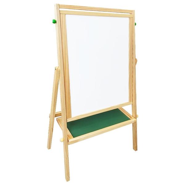 Lousa Infantil Quadro Negro E Branco Com Cavalete Giratório - Carlu Imagem de Lousa Infantil Quadro Negro E Branco Com Cavalete Giratório