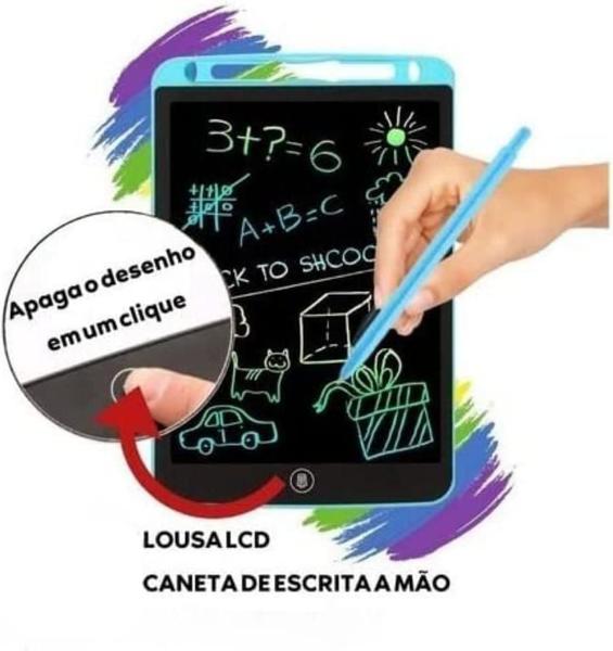 Imagem de Lousa Lousinha Mágica Infantil Brinquedo Eletrônico Tablet LCD Para Desenhar E Escrever Brinquedo Digital