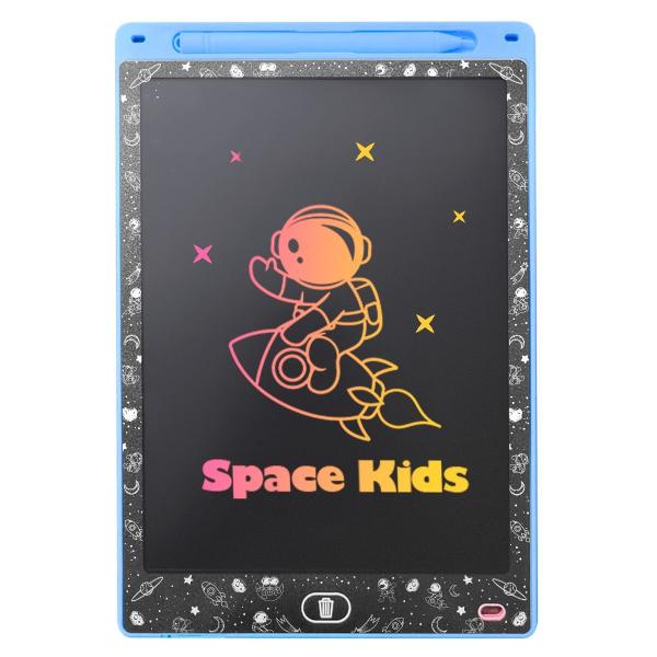 Imagem de Lousa Mágica azul infantil LED tablet LCD + Caneta Precisão infantil menino azul qualidade premium